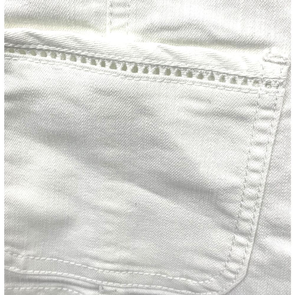 NEW Chico's Platinum Sz 2 Large White Stretch Denim Vest Button Front NWT - Picture 5 of 6